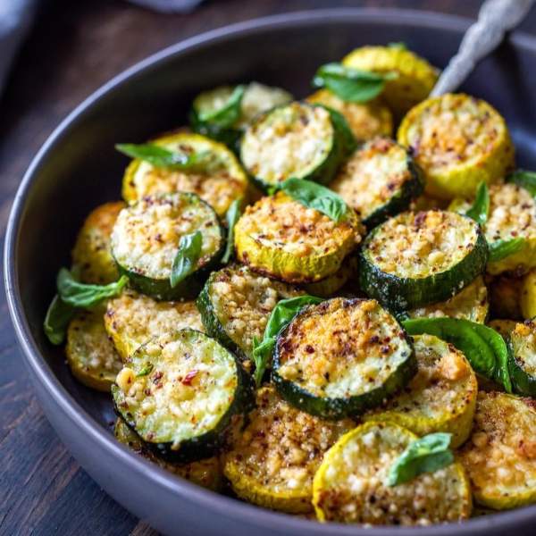 Crispy Baked Zucchini with Parmesan