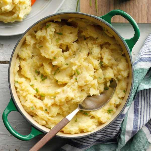 Celeriac and Garlic Mashed Potato