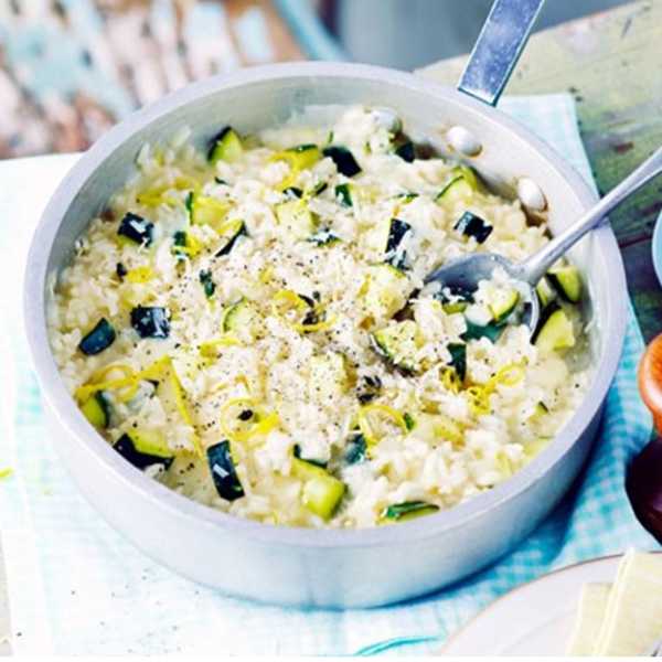 Zesty zucchini & lemon risotto